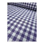 Home Büyük ekose desen sofra bezi piknik örtüsü çok amaçlı pamuklu zefir kumaş ( Mor 100 x 170 )