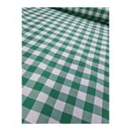 Home Büyük ekose desen sofra bezi piknik örtüsü çok amaçlı pamuklu zefir kumaş ( Yeşil 100 x 170 )