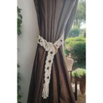 Home Decors By Özlem 2 Adet Fon Perde Aksesuarı Perde Bağlama Aparatı Perde Tutucu Perde Toplayıcı Ekru