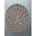 Home Decors By Özlem 2 Kişilik 2 Parça Amerikan Servis Hasır&siyah Supla Takımı Tabak Altlığı Dekorasyon Hediye Mutfak - 33X33 cm - 33 x 33 cm - Hasır - Siyah