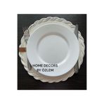 Home Decors By Özlem 2 Kişilik 2 Parça Amerikan Servis Supla Takımı Tabak Altlığı Mutfak Hasır Sepet Sunum Hediye 33X33Cm Ekru Örgü
