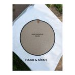 Home Decors By Özlem 2 Kişilik 2 Parça Hasır Amerikan Servis Supla Takımı Tabak Altlığı Düzenleyici Hasır Siyah