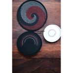 Home Decors By Özlem 3 Lü Hasır Dekoratif Bohem Tabak Duvar Tabağı Moda Salon Duvar Dekor Handmade Kırmızı Beyaz Siyah