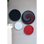 Home Decors By Özlem 3 Lü Hasır Dekoratif Bohem Tabak Duvar Tabağı Moda Salon Duvar Dekor Handmade Kırmızı