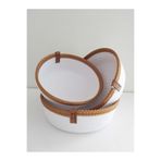 Home Decors By Özlem 3 Lü Hasır Sepet 20X7-18X7-16X7Cm Düzenleyici Dekorasyon Sunum Mutfak Banyo Organizer Gri