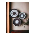 Home Decors By Özlem 3Lü Hasır Dekoratif Duvar Tabağı Bohem Duvar Tabağı Afrikan Duvar Tabağı Duvar Dekor Duvar Aksesuarı Beyaz-Kahve