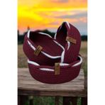 Home Decors By Özlem 3'Lü Hasır Sepet Takımı Organizer Düzenleyici Dekorasyon -20X7/18X7/16X7Cm Bordo Ekru