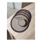 Home Decors By Özlem 4 Kişilik 8 Parça Amerikan Servis Supla Takımı Tabak Altlığı Bardak Altlığı Hasır Kahverengi