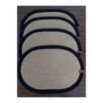 Home Decors By Özlem 4 Kişilik Amerikan Servis Takımı Hasır Oval Supla Mutfak Sofra Yemek Sunum Masa Dekorasyon Hasır