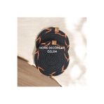 Home Decors By Özlem 6 Adet Bardak Altlığı Jüt Pamuk Hasır Sunum Mutfak Sofra Dekor El Yapımı Makine Dikişli - 14 Cm Turuncu Siyah Turuncu