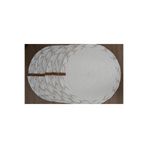 Home Decors By Özlem 6 Kişilik 6 Parça Amerikan Servis Supla Takımı Tabak Altlığı Mutfak Hasır Sepet Sunum Hediye 33X33Cm Ekru 33 X 33 1001000009147