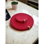 Home Decors By Özlem Amerikan Servis Supla Takımı Tabak Altlığı Sofra Mutfak Sunum Hediye Salon Tasarım Handmade Elyapımı - 33 x 33 cm - Kırmızı