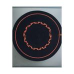 Home Decors By Özlem Dekoratif Örtü Hasır Örtü Runner Masa Örtüsü Mutfak Örtüsü Sehpa Konsol Örtüsü Salon Sunum Siyah&Turuncu