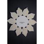 Home Decors By Özlem Dekoratif Örtü Runner Hasır Örtü Dekorasyon Sunum Düzenleyici Yaldızlı Ekru Renk