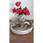 Home Decors By Özlem Ekru Bej Sepet Düzenleyici Organizer Dekorasyon Hediyelik - 30x5cm