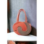 Home Decors By Özlem Hasır Çanta Günlük Omuz Çantası El Emeği Handmade Tasarım Tarz Yaz Moda-Yük.25Cmxen.35Cm Turuncu-Hasır