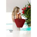 Home Decors By Özlem Hasır Omuz Çantası Plaj Çantası Günlük Çanta El Emeği Handmade Bordo