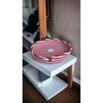 Home Decors By Özlem Kırmızı Beyaz Sepet Düzenleyici Organizer Dekorasyon Hediyelik - 30x5cm
