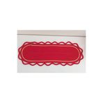 Home Decors By Özlem Kırmızı Gold Dekoratif Örtü Oval Örtü Runner Masa Örtüsü Mutfak Örtüsü Sehpa Konsol Örtüsü Salon Sunum - 80x30cm