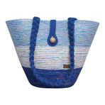 Home Decors By Özlem Saks Mavisi Bebe Mavisi Ekru Işıltılı Çanta Omuz Çantası Plaj Çantası El Emeği Handmade Tasarım Tarz Yaz Moda - 30cmx40-42cm