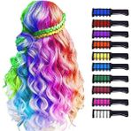 Home Dekor Hediye Eğlenceli Geçici Saç Tebeşir Seti Hair Chalk Taraklı 10 Lu Renkli Saç Boyası Tebeşiri Geçici Zararsız