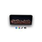 Home Dekoratif Elektrikli Şömine - 130x30x14 Cm - Farklı Renk Modları, Kumandalı, Bluetooth