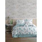 Home Design Foglia Tek Kişilik Nevresim Takımı - 160 x 220 cm - Mavi