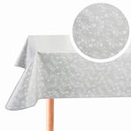 Home Direct Dikdörtgen Muşamba PVC Silinebilir Masa Örtüsü Masa Örtüsü 140 cm x 180 cm 55x70 Açık Gri