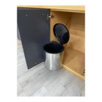 Home Dolap Içi Çöp Kovası Kapağa Monte 11 Litre Çöp Kovası Mutfak Tezgah Altı Otomatik Kapak 11 Lt