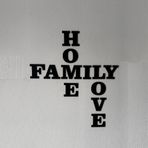 Home Family Love Ev Dekorasyonu Duvar Yazısı