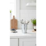 Home GreyfurtArt Gri Metal Kalemlik Saksı Vazo Ofis Restoran Tipi Çatal Kaşıklık Banyo Düzenleyici Peçetelik