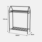 HOME HANGER KROM KONFEKSİYON ASKISI BUTİK KONSEP ASKI SABİT RAFLI ASKILIK