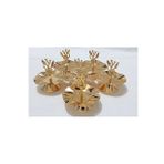 Home & Home Japongülü Lokumluk,sunumluk, Ikramlık Gold Kahve Yanı 6 Adet