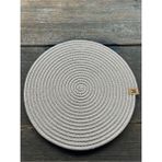 Home İnn Leke Tutmaz Örgü Supla 33 cm Tekli Modern Amerikan Servis Tabak Altlığı - 33 x 33 - Bej