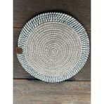 Home İnn Tekstil Home İnn Design Serisi - 33 cm El Örmesi Supla - Lüks Dekoratif Amerikan Servis - 33 x 33 - Gri