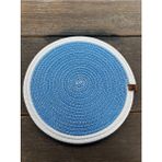 Home İnn Tekstil Home İnn Örgü Model Supla 33 cm Tekli Leke Tutmaz Amerikan Servis Sunum Altlığı - 33 x 33 - Beyaz