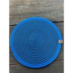 Home İnn Tekstil Home İnn Örgü Model Supla 33 cm Tekli Leke Tutmaz Amerikan Servis Sunum Altlığı - 33 x 33 - Mavi
