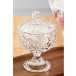 Home Kristal Ayaklı Cam Şekerlik - Sunumluk - Lokumluk 32 cm