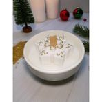 Home Kristal Kar Tanesi – Yeni Yıl Dekoratif Kokulu Kase Mum - Beyaz - 1