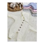 Home LİTTLELAND İKİLİ SAÇ ÖRGÜ KAPÜŞONLU TRİKO BEBEK TULUMU