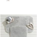 Home Madame Cocosheep Banyo Paspası - Gri - 50X80+45X50 cm