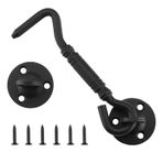 HOME MASTER HARDWARE Ahır Kapısı Kancası ve Göz Mandalı 10,16 cm Gizlilik Kancası Kilidi Donanım Paslanmaz Kapı Mandalı Sürgülü Kapılar, Banyolar, Dış Mekan, Pencereler, Yatak Odaları, Dolap, 1 Paket
