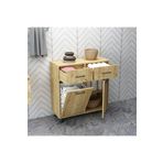 Home MoBiga Merva Kirli Çamaşır Sepetli Banyo Dolabı