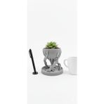 Home Modern Tasarım 3D Yazıcı Üretimi Minimalist Dekoratif Saksı – 10 Cm Pla