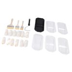 Home Painting Supplies seti: İçten paket fırçası tepsili, duvar ressamı ruloları - şekerleme ve rulosu kapakları