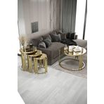 home plus mobilya Piyano Set Gold Bronz Orta Sehpa Zigon Sehpa Takımı