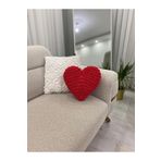 Home Romantik Kalp Yastık - Sevgililer Günü Kırmızı Kalp Yastık-hediye Ve Dekorasyon Için Modern Ve Zarif