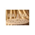 HOME SET 13 Parça Kristal Cam Sürahi Seti – 1 Sürahi 6 Su Kadehi 6 Meşrubat Bardağı