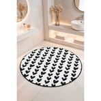 Home Sevimli Kalp Desenli Kaymaz Tabanlı Yıkanabilir Banyo Halısı