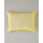 Home Striped Pamuk Dekoratif Kırlent Sarı